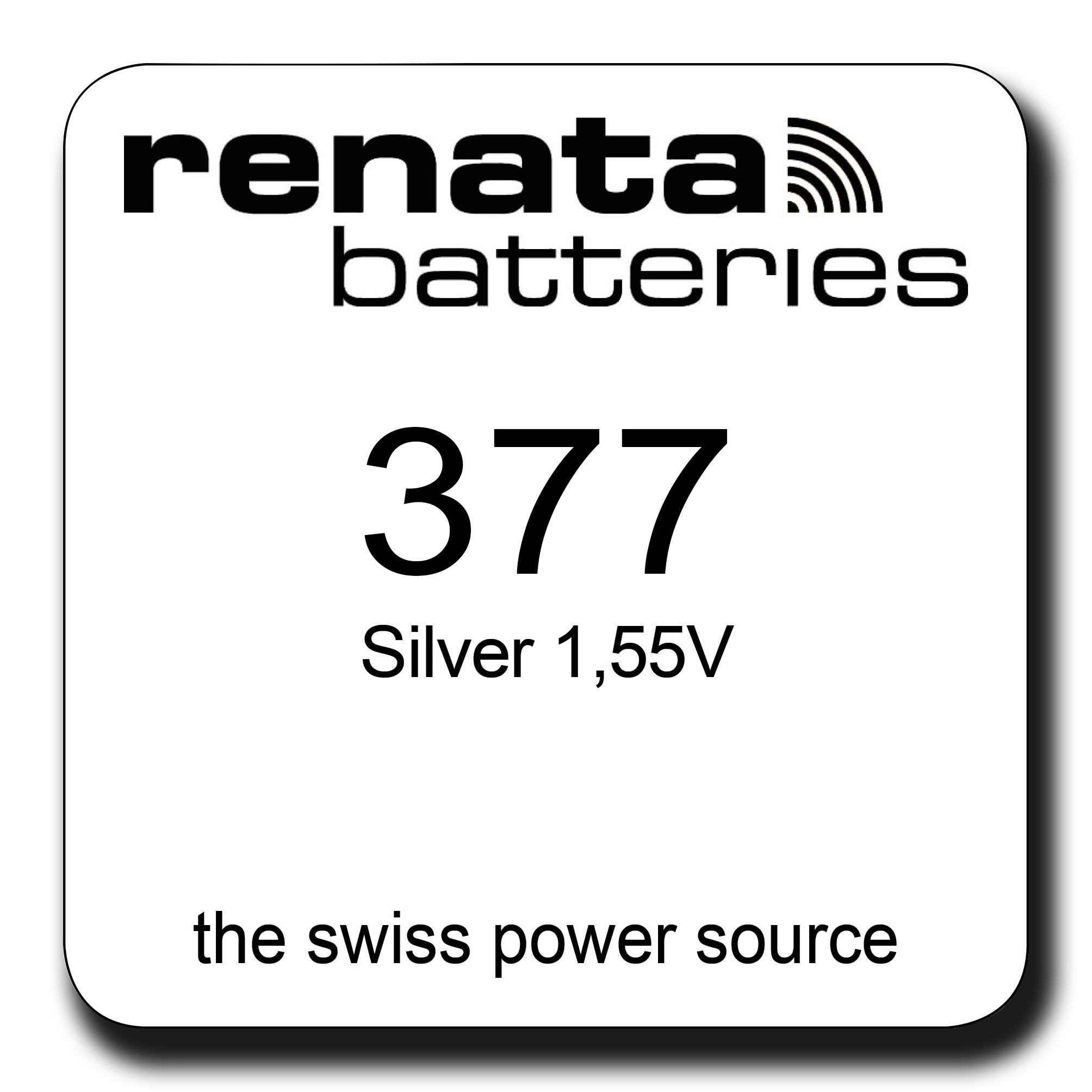 Renata 377 button cell <br/>Article name: 377