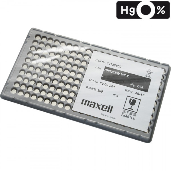 Maxell 377 knoopcel in blister 200 stuks