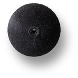 Silicone polisher lens, black (coarse), unassembled