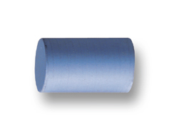 Silicone polisher drum, blue (fine), unassembled