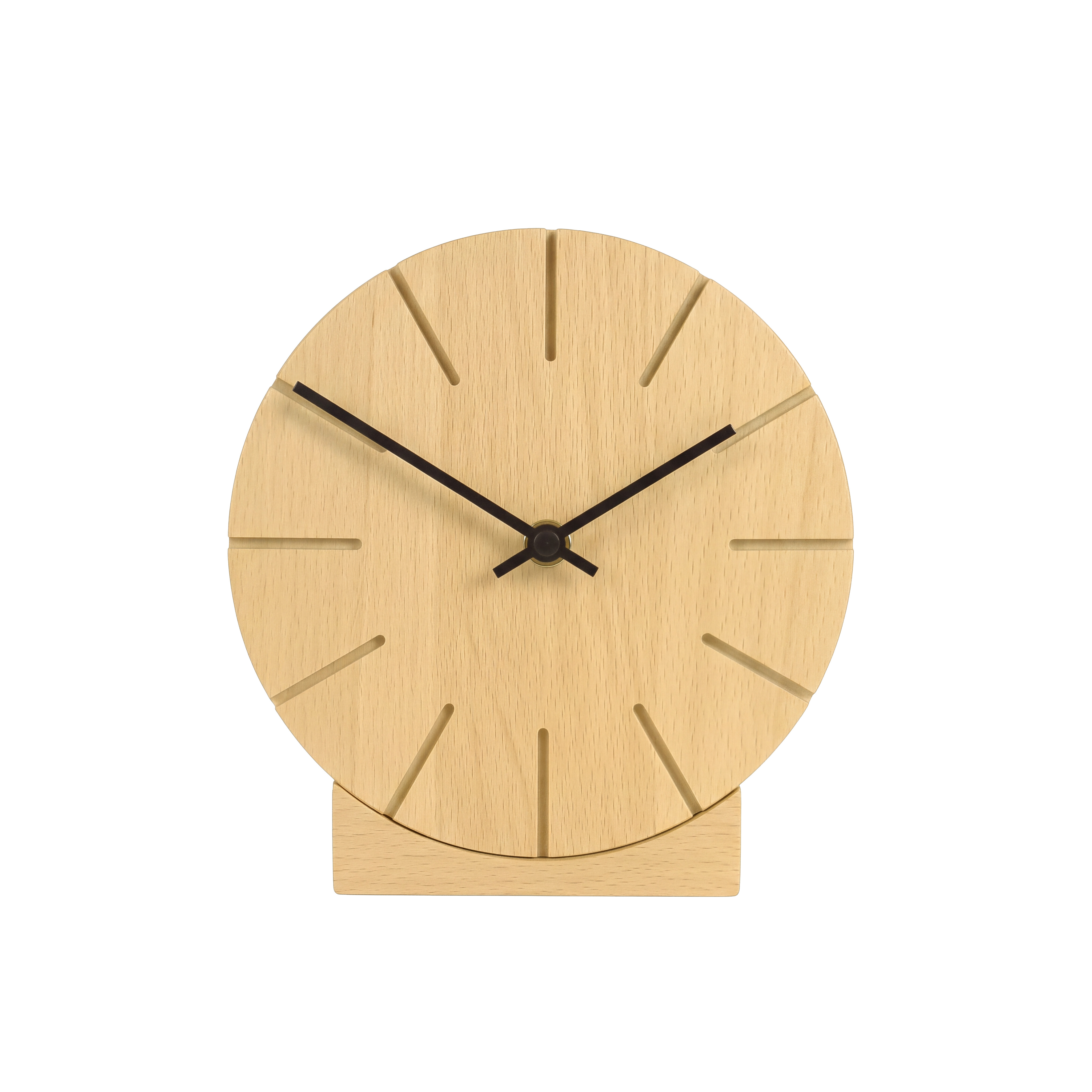 AMS natuhr Funk-Tischuhr Boom, Buche F5401B