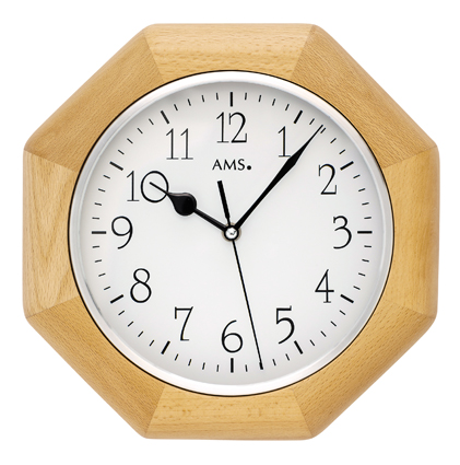 AMS Funk-Wanduhr Vaduz Buche