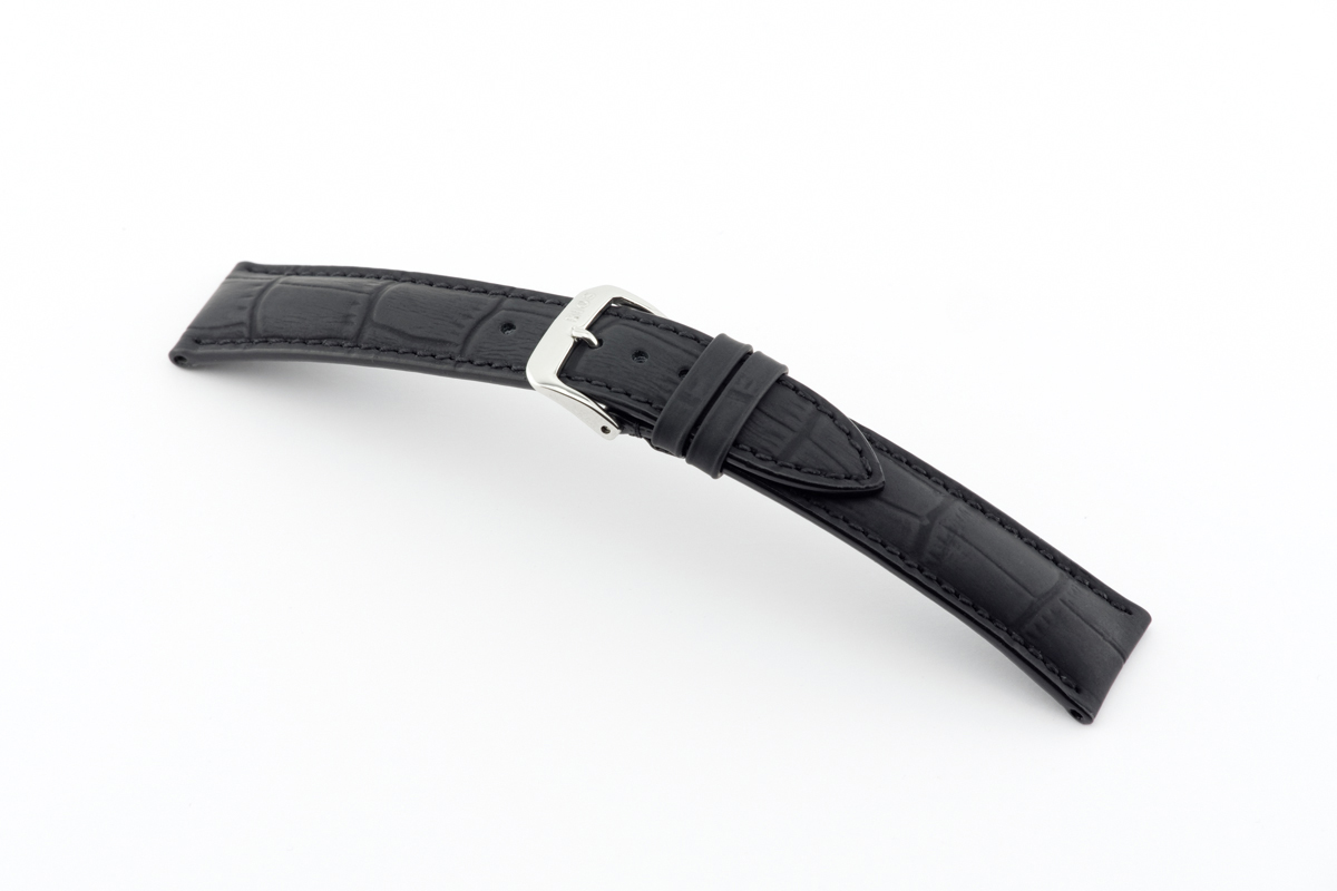 Lederband Ironton 18 mm schwarz <br/>Application: M / Colour: black / Lug width mm: 18 / Material: Calf leather