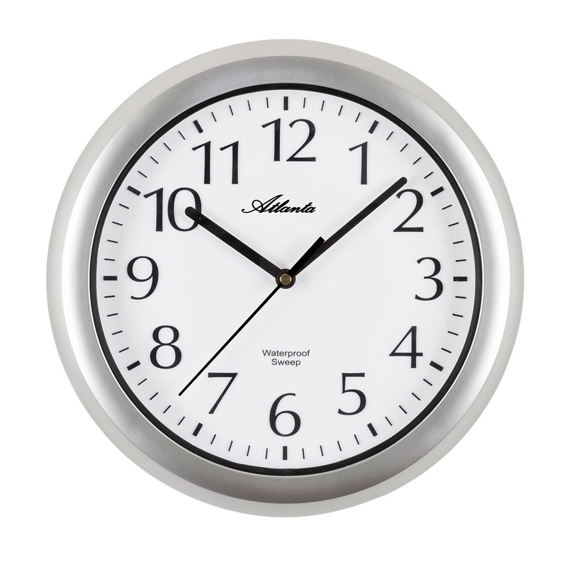 Atlanta 459/4 Bathroom clock white