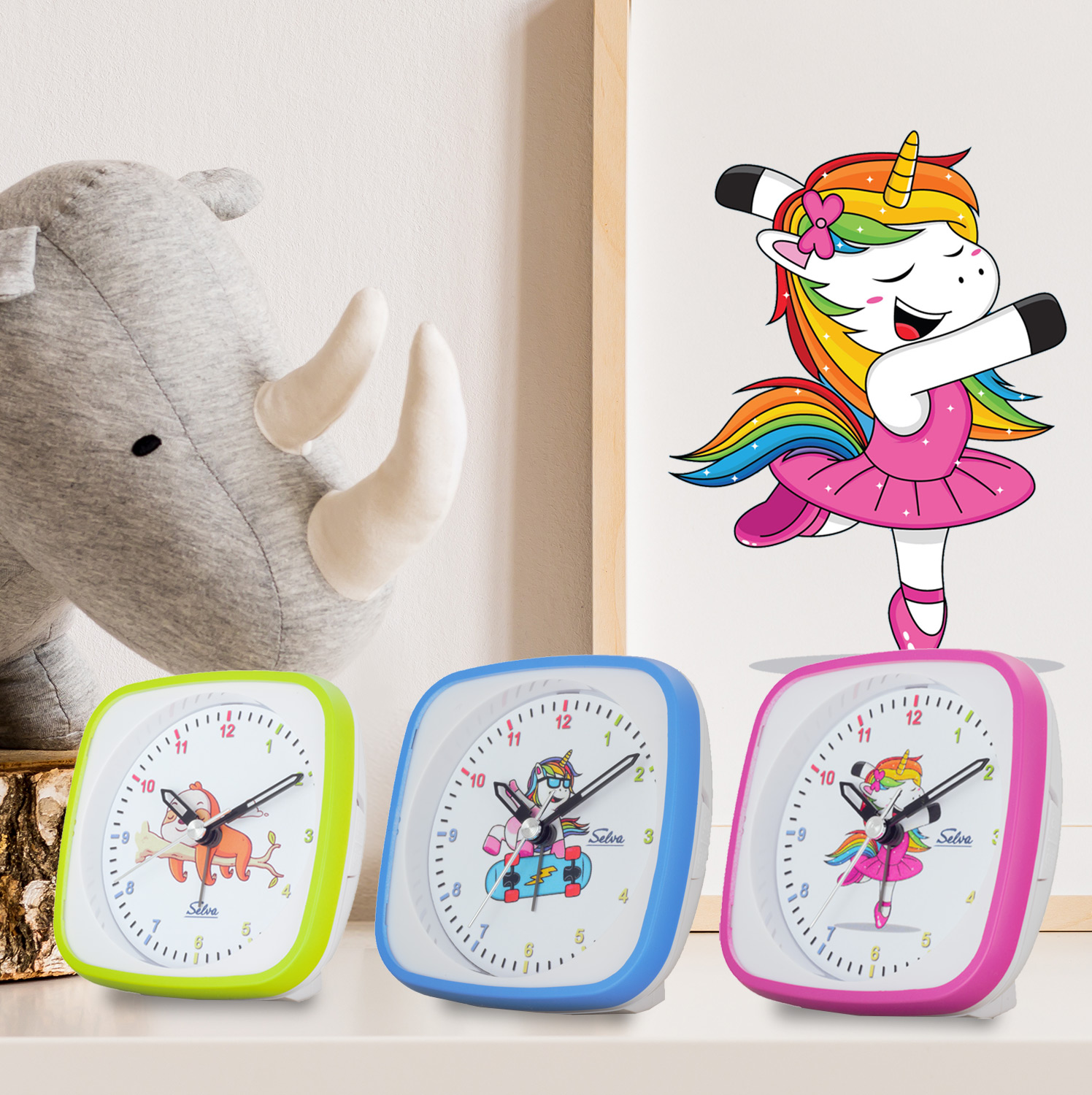 SELVA Exclusive children's alarm clock, silent