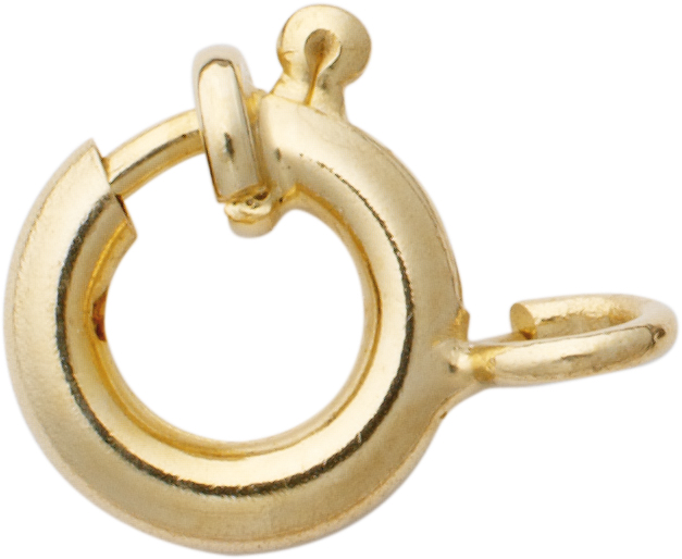 Spring ring gold 333/-Gg Ø 6,00mm with collar stable