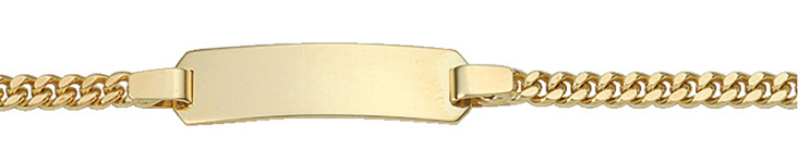 ID-armband goud 333/gg, vlakke schakels 18,5cm