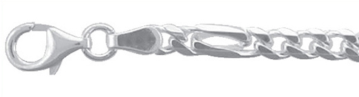 armbanden 2 stuks zilver 925/-, fantasie 19,00cm