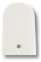 Pasek skórzany Merano 8mm biały gładki XL