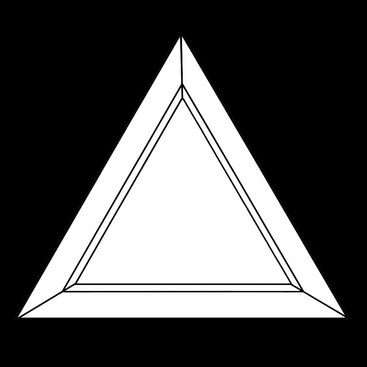 zirkonia triangel 4,00x4,00mm wit