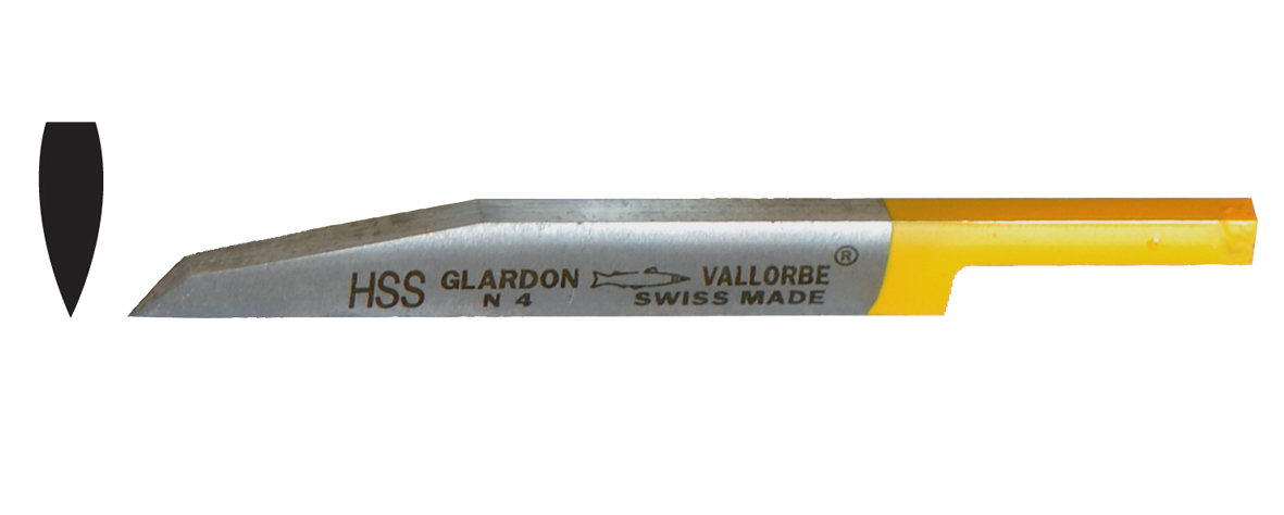 Graver, HSS, Glardon Vallorbe pointed 2.16mm GRS