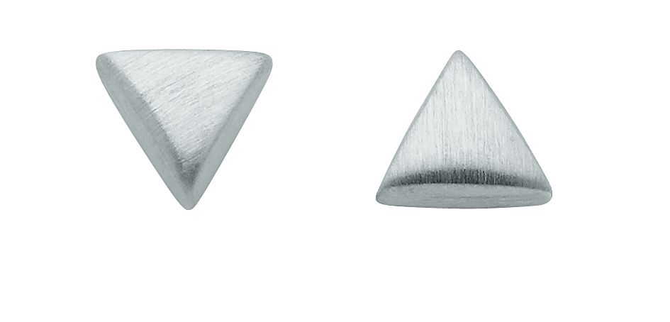 Ear studs 3 pairs 925/rh triangle