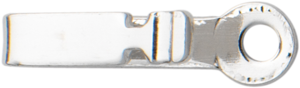 Box snap silver 925/- single-row, L 6,00 x W 1,55mm