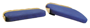 Amaretta support, padded, blue for variable armrest Vector