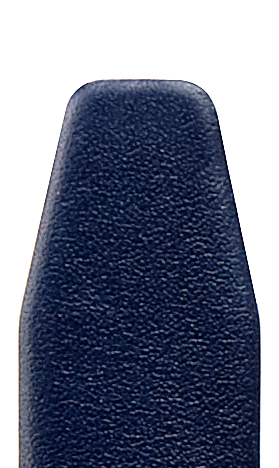 Leather band nappa clip 10mm, dark blue