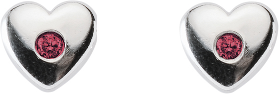 Ohrschmuck Silber 925/rh Herz Zirkonia farbig 3er Sort.
