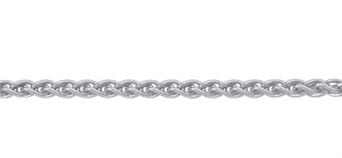 Collierkette Silber 925/-, Zopf 40cm