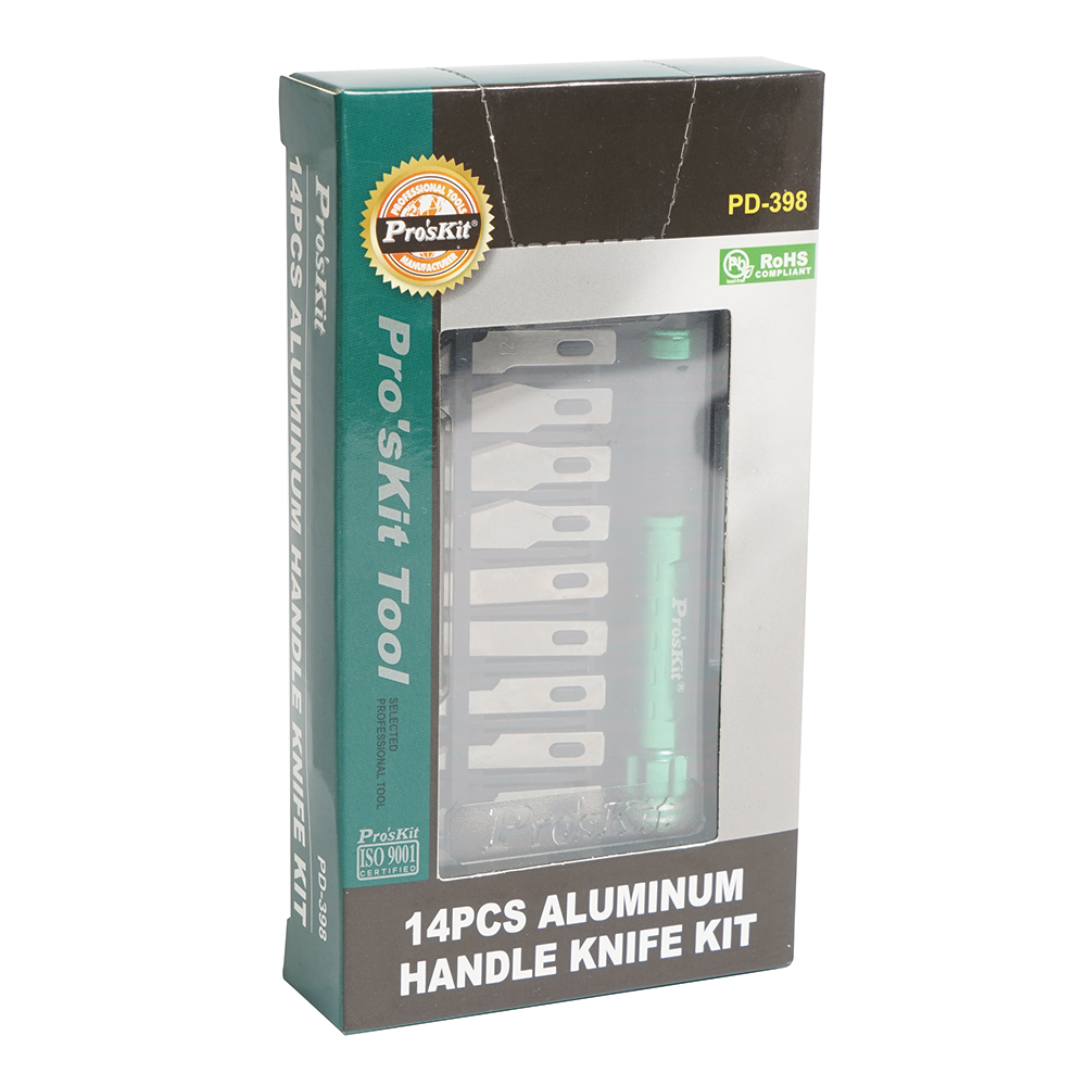 _ Aluminum Handle Knife Kit 14pcs, SK5 steel blades