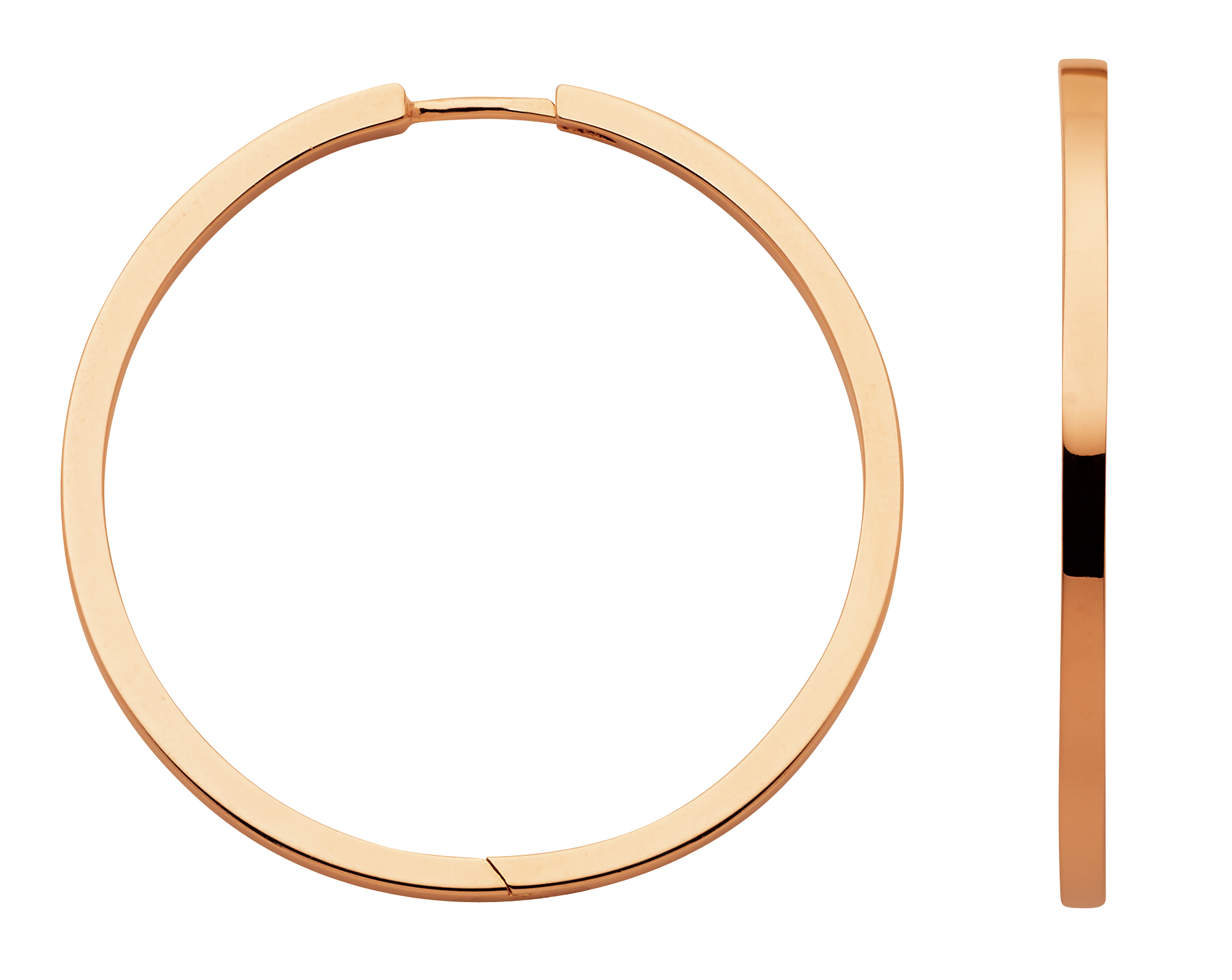 Creolen 2er Sort. 925/rose vergoldet poliert Ø 32,8mm