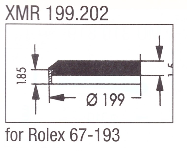 Glas XMR 199.202 mineraal