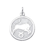 _ Sternzeichen Silber 925/- Stier, rund