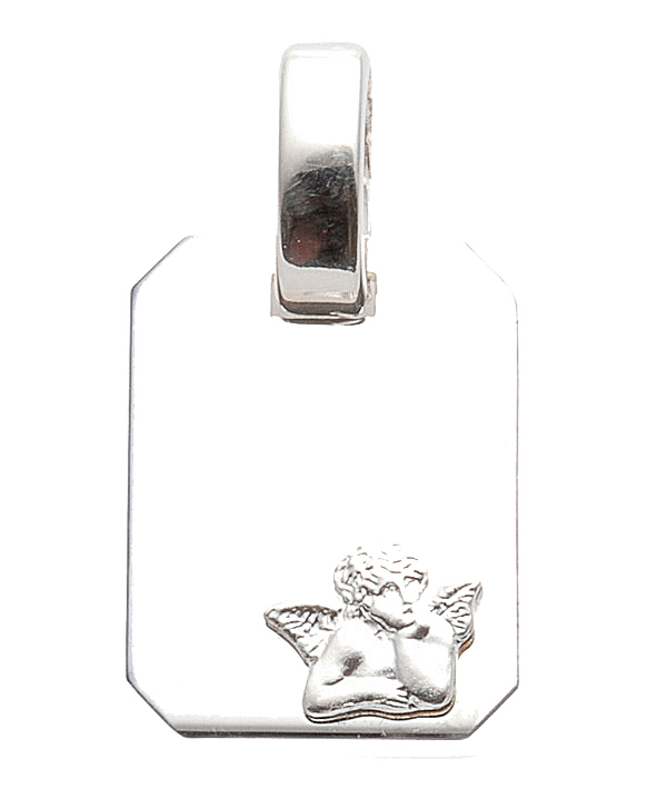 medaille 925/rh Amor, hoekig