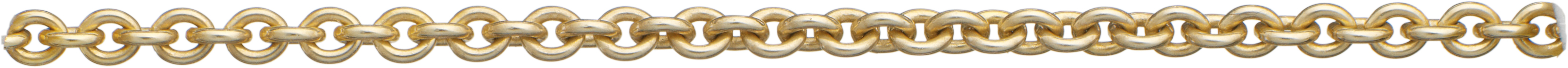Anchor chain round gold 585/- 2.30mm, wire thickness 0.60mm