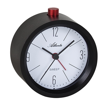 Atlanta 3099/7 table clock/ alarm clock black