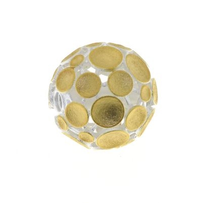 Interchangeable clasp silver 925/- yellow, ball,