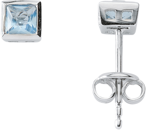 Ohrschmuck Silber 925/rh Zirkonia farbig 3er Sort.