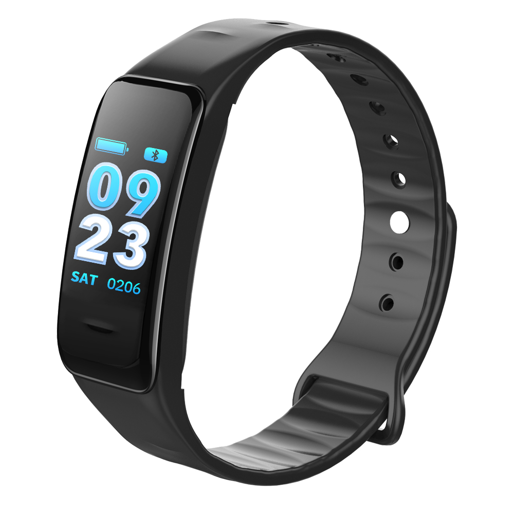 Fitness Tracker, schwarz, mit Farbdisplay