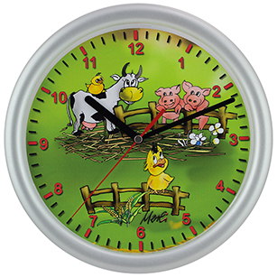 Kids wall clock Farm