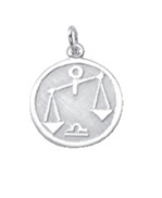 Zodiac silver 835/- Libra, round