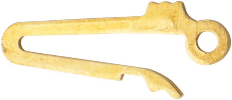 Zaczep haczykowy srebro 925/- żółty jednorzędowy dł. 8,00 x szer. 2,90mm