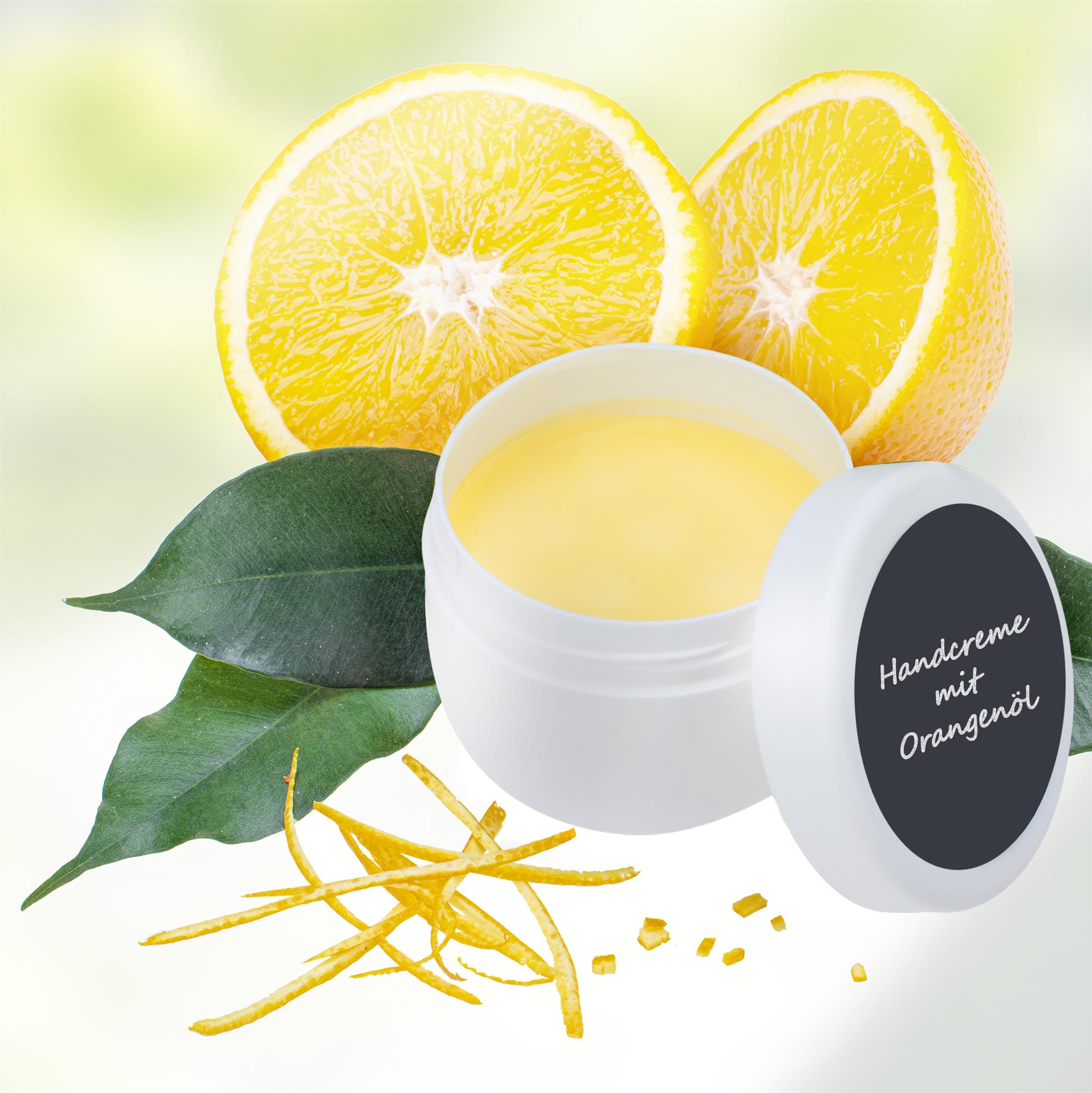 Naturkosmetik Starter-Set für erfrischende, vegane Orangen-Handcreme