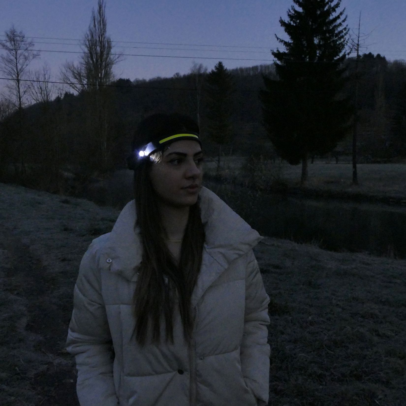 LED headlamp/ LED headband lamp with super bright COB light strip