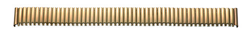 Flex-Metallband Edelstahl 12-14mm gelb PVD, mattiert mit Wechselanstoß