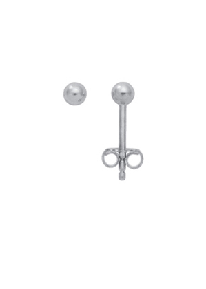 Ear studs 3 pairs silver 925/-  sphere 3.00 mm