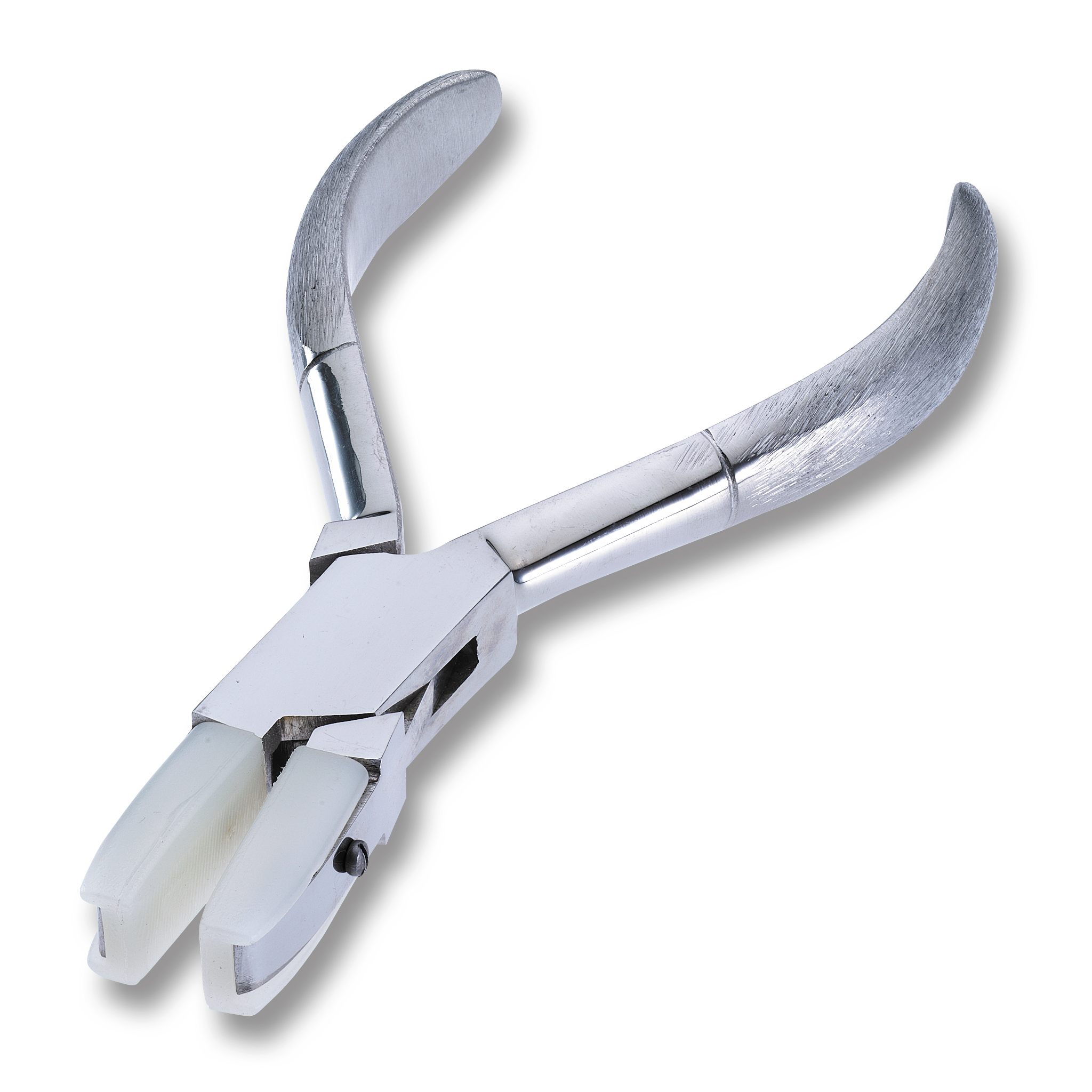 Flat-nosed pliers with plastic jaws 8mm