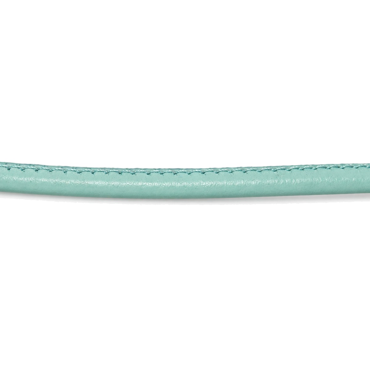 Lederband genäht Rindleder Ø 2,5 mm, mint, Länge 1 m