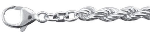 Collier silver 925/-, rope 50 cm