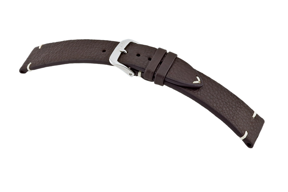 Leather strap El Paso 20 mm mocha