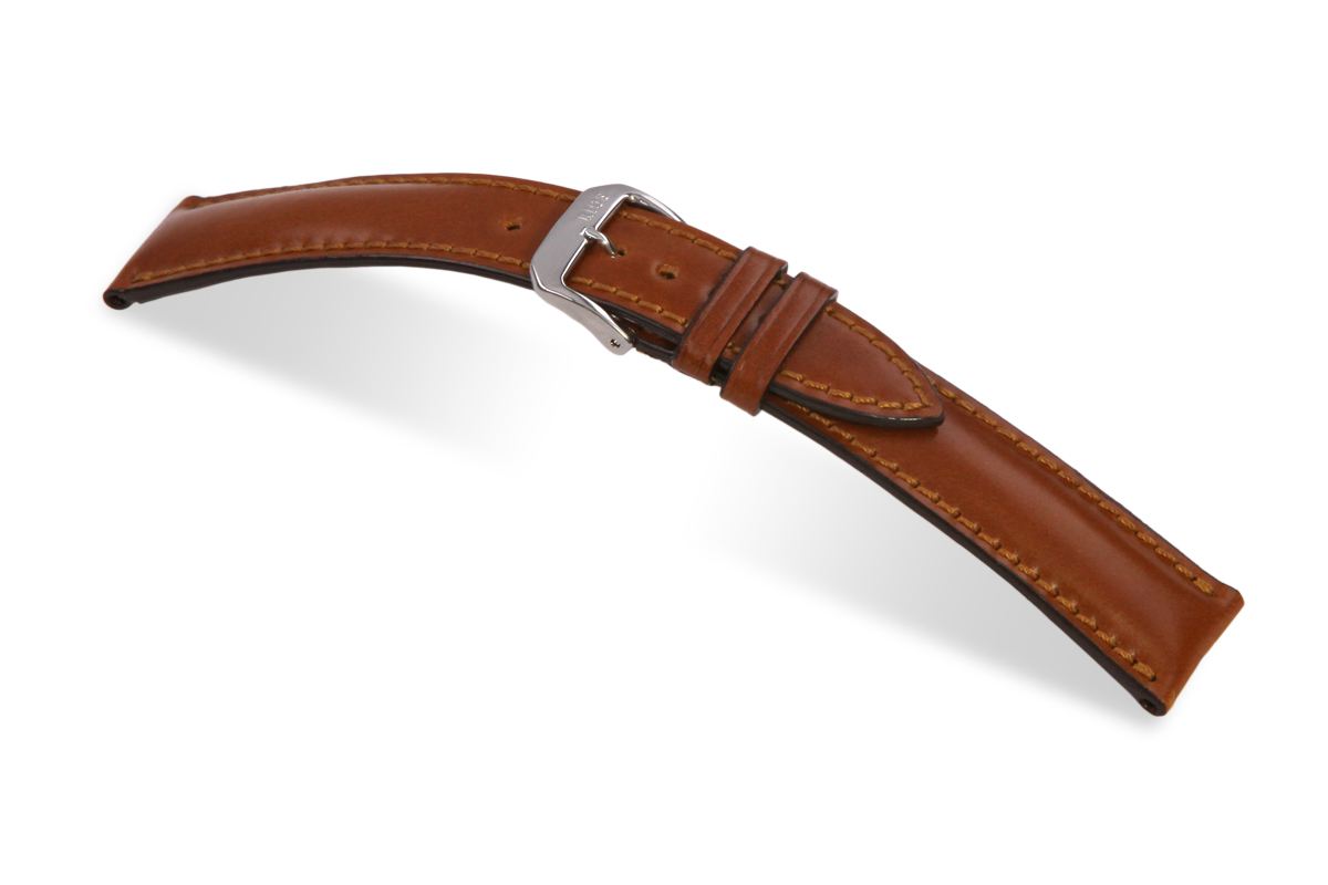 Leather strap Michigan 24 mm cognac