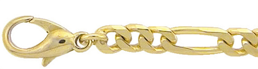 Bracelet gold 333/GG, Figaro 21.00cm