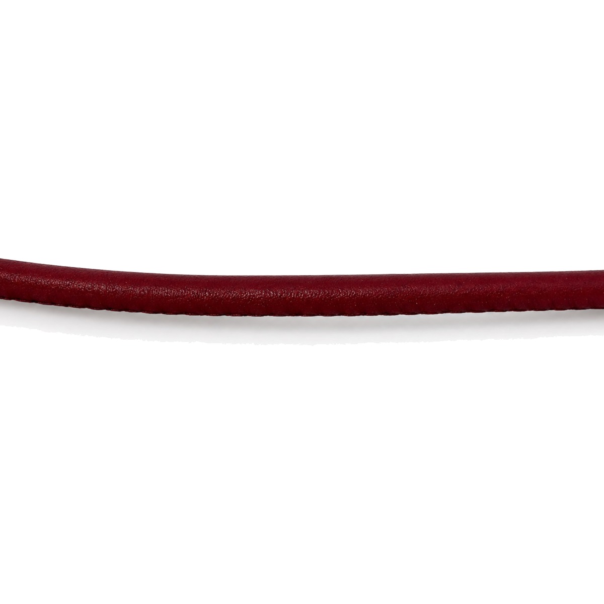 Lederband genäht Rindleder Ø 2,5 mm, bordeaux, Länge 1 m