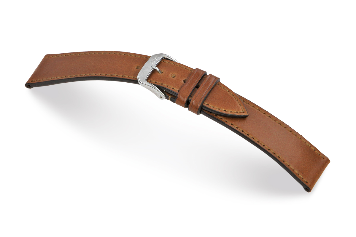 _ Leather strap Tacoma 18 mm cognac