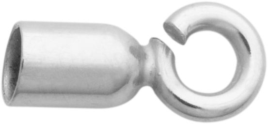 eindkapje zilver 925/- binnen Ø 2,00mm met klein oog, open