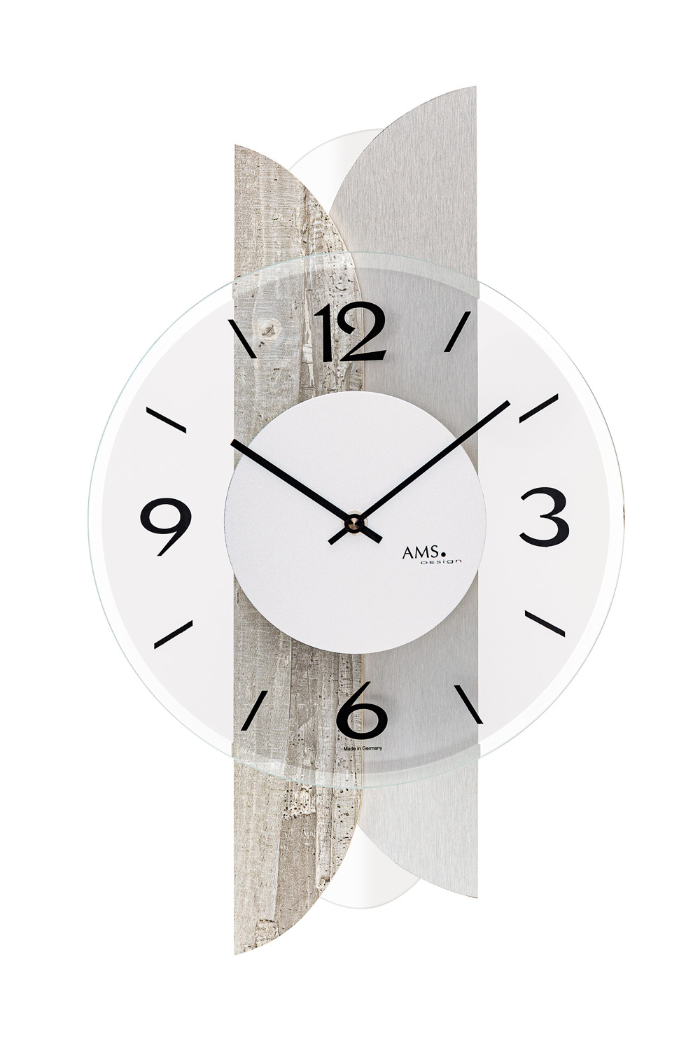AMS Quarz-Wanduhr W9668