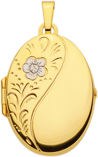 Medallion gold 333/rh oval