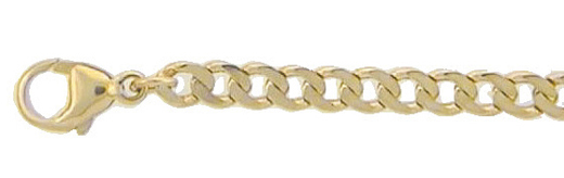 armband goud 333/gg vlakke schakels 21cm